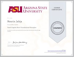 Certifikate TESOL 2