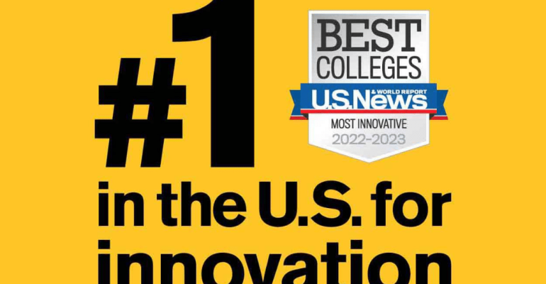Arizona State University, partnerti zyrtar i UNI - Universum International College, renditet nr.1 për në inovacion për të 9-tin vit radhazi