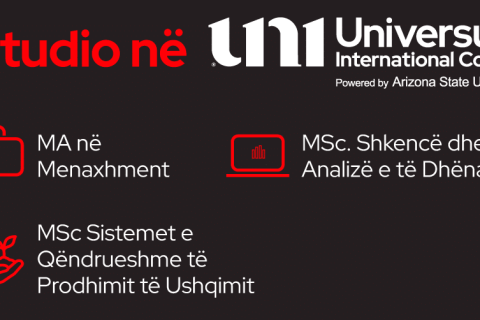 Hapet Konkursi për studime Master në UNI - Universum International College - Powered By Arizona State University