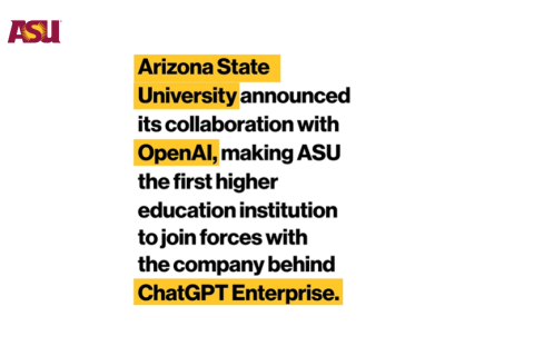 Arizona State University eshte universiteti i pare ne bote qe lidhe partneritet me ChatGPT - partneri strategjik i UNI - Universum International College