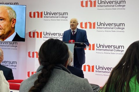 Ish Presidenti i Kosovës, Prof. Dr. Fatmir Sejdiu, diskuton për pavarësimin e Kosovës para studentëve të UNI - Universum International College